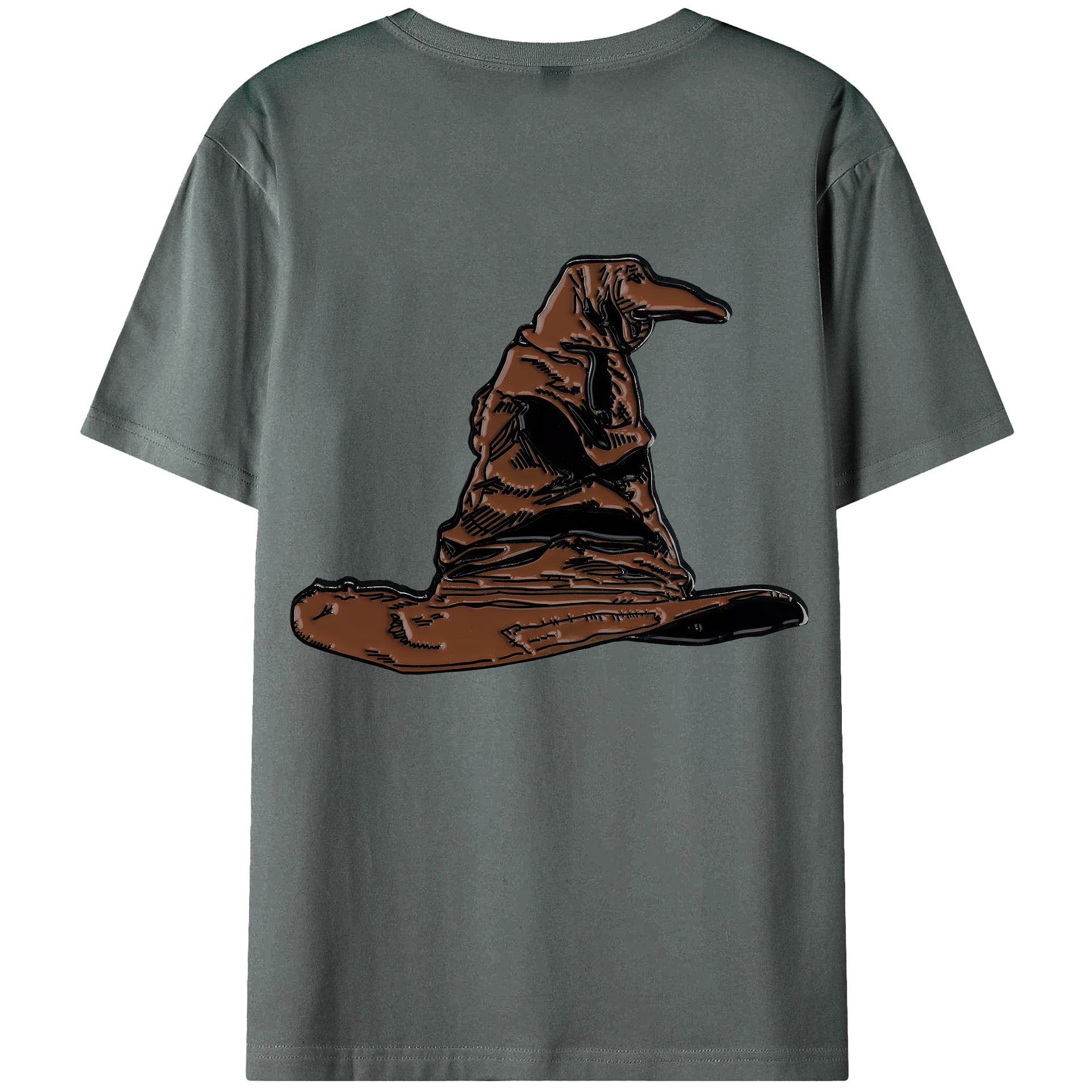 （画像用） Harry Potter ハリー・ポッターシリーズ 綿100％ メンズ半袖Tシャツ（バックプリント） 通気性
